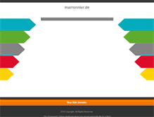Tablet Screenshot of marronnier.de